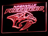 Nashville Predators LED Neon Sign USB - Red - TheLedHeroes