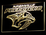 Nashville Predators LED Neon Sign USB - Yellow - TheLedHeroes