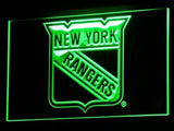 New York Rangers (3) LED Neon Sign USB - Green - TheLedHeroes