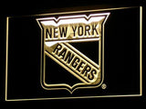 New York Rangers (3) LED Neon Sign Electrical - Yellow - TheLedHeroes