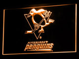 Pittsburgh Penguins LED Neon Sign USB - Orange - TheLedHeroes