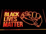 Black Lives Matter LED Neon Sign USB - Orange - TheLedHeroes