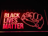 Black Lives Matter LED Neon Sign USB - Red - TheLedHeroes