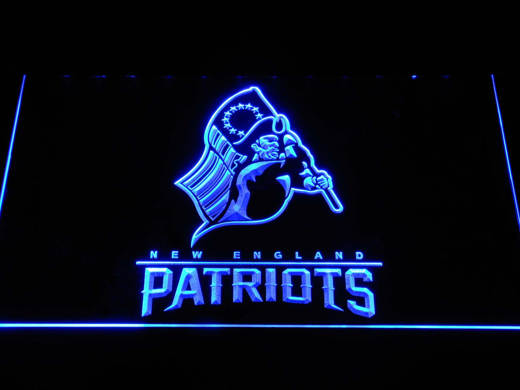New England Patriots (7) LED Neon Sign Electrical - Blue - TheLedHeroes