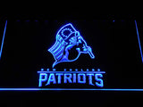 New England Patriots (7) LED Neon Sign USB - Blue - TheLedHeroes