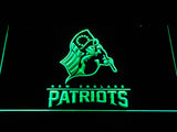 New England Patriots (7) LED Neon Sign USB - Green - TheLedHeroes