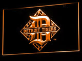 Detroit Tigers Logo (2) LED Neon Sign USB - Orange - TheLedHeroes