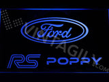 FREE Ford RS Poppy LED Sign - Blue - TheLedHeroes