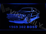 Ford 302 Boss 1969 LED Sign - Blue - TheLedHeroes
