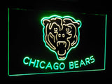 Chicago Bears Dual Color Led Sign - Normal Size (12x8.5in) - TheLedHeroes