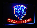 Chicago Bears Dual Color Led Sign - Normal Size (12x8.5in) - TheLedHeroes