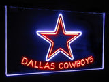 Dallas Cowboys Star Dual Color Led Sign - Normal Size (12x8.5in) - TheLedHeroes