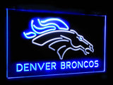 Denver Broncos Dual Color Led Sign - Normal Size (12x8.5in) - TheLedHeroes