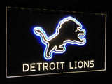 Detroit Lions Dual Color Led Sign - Normal Size (12x8.5in) - TheLedHeroes