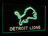 Detroit Lions Dual Color Led Sign - Normal Size (12x8.5in) - TheLedHeroes