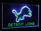 Detroit Lions Dual Color Led Sign - Normal Size (12x8.5in) - TheLedHeroes