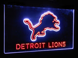 Detroit Lions Dual Color Led Sign - Normal Size (12x8.5in) - TheLedHeroes