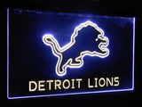 Detroit Lions Dual Color Led Sign - Normal Size (12x8.5in) - TheLedHeroes