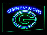 Green Bay Packers Dual Color Led Sign - Normal Size (12x8.5in) - TheLedHeroes