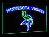 Minnesota Vikings Dual Color Led Sign - Normal Size (12x8.5in) - TheLedHeroes