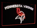 Minnesota Vikings Dual Color Led Sign - Normal Size (12x8.5in) - TheLedHeroes