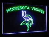 Minnesota Vikings Dual Color Led Sign - Normal Size (12x8.5in) - TheLedHeroes