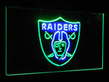 Oakland Raiders Dual Color Led Sign - Normal Size (12x8.5in) - TheLedHeroes