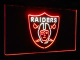 Oakland Raiders Dual Color Led Sign - Normal Size (12x8.5in) - TheLedHeroes