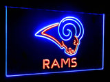 Los Angeles Rams Dual Color Led Sign - Normal Size (12x8.5in) - TheLedHeroes