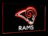 Los Angeles Rams Dual Color Led Sign - Normal Size (12x8.5in) - TheLedHeroes