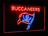 Tampa Bay Buccaneers Dual Color Led Sign - Normal Size (12x8.5in) - TheLedHeroes