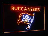 Tampa Bay Buccaneers Dual Color Led Sign - Normal Size (12x8.5in) - TheLedHeroes