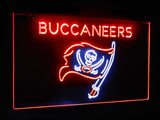 Tampa Bay Buccaneers Dual Color Led Sign - Normal Size (12x8.5in) - TheLedHeroes