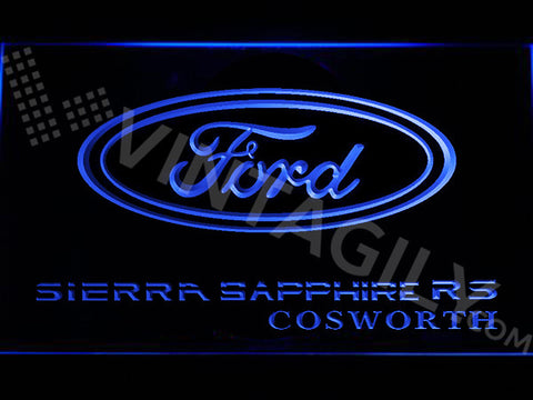 Ford Sierra RS Cosworth LED Sign - Blue - TheLedHeroes
