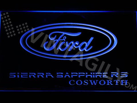 Ford Sierra RS Cosworth LED Neon Sign Electrical - Blue - TheLedHeroes