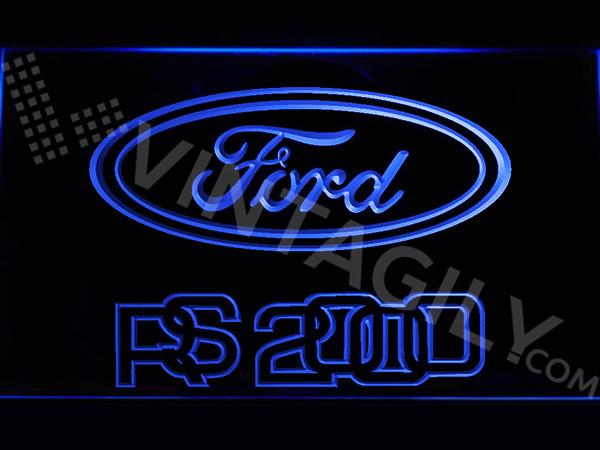 Ford RS 2000 LED Neon Sign Electrical - Blue - TheLedHeroes