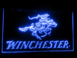 Winchester Firearms Gun Logo LED Neon Sign Electrical - Blue - TheLedHeroes