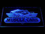 American Muscle Cars LED Neon Sign Electrical 2 - Blue - TheLedHeroes