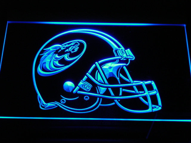 FREE Austin Wranglers Helmet LED Sign - Blue - TheLedHeroes