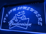 Budweiser Frog It's 5pm Somewhere LED Neon Sign USB - Blue - TheLedHeroes