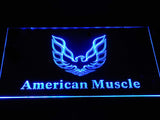 American Muscle Cars 2 LED Neon Sign Electrical - Blue - TheLedHeroes