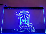 Duff (2) LED Neon Sign Electrical - Blue - TheLedHeroes