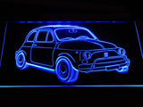 Fiat 500 LED Sign - Blue - TheLedHeroes