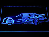 Justin Allgaier 2 LED Neon Sign Electrical - Blue - TheLedHeroes