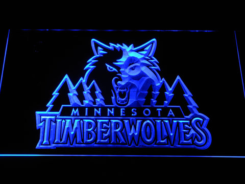 Minnesota Timberwolves 2 LED Sign - Blue - TheLedHeroes