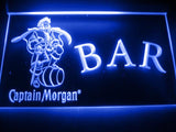 Captain Morgan Bar LED Neon Sign USB - Blue - TheLedHeroes