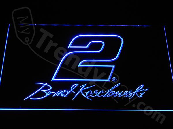Brad Keselowski 2 LED Neon Sign Electrical - Blue - TheLedHeroes