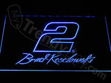 Brad Keselowski 2 LED Neon Sign Electrical - Blue - TheLedHeroes