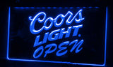 FREE Coors Light Open LED Sign - Blue - TheLedHeroes