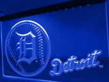 FREE Detroit Tigers Baseball LED Sign - Blue - TheLedHeroes